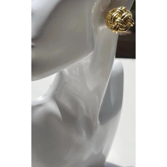 Vintage Cookie Lee Earrings Women’s Modern Quality Gold Gunmetal Chain Clip On - Picture 14 of 15